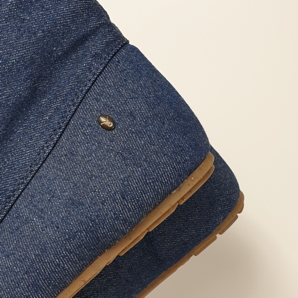 Emu Australia Brooklyn fur and Denim moccasin lace-up booties size 9 - Picture 10 of 15